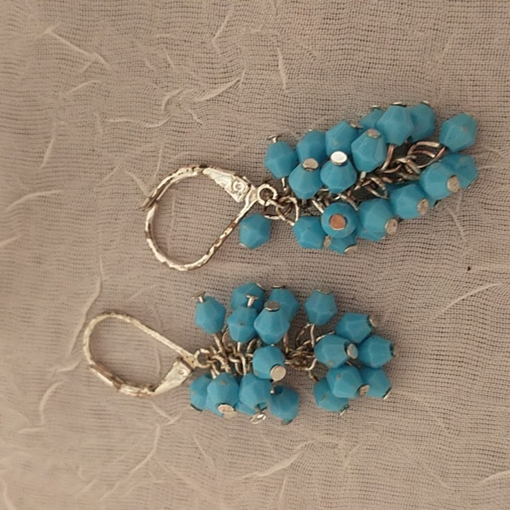FREE NOT AVAILABLE Bundle Faux Turquoise and Silver Cross Jewelry Lot - Picture 6 of 11